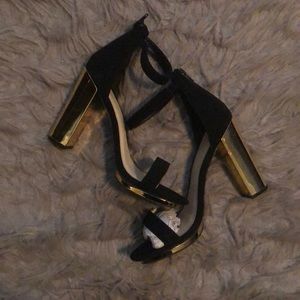 Black and Gold Heel